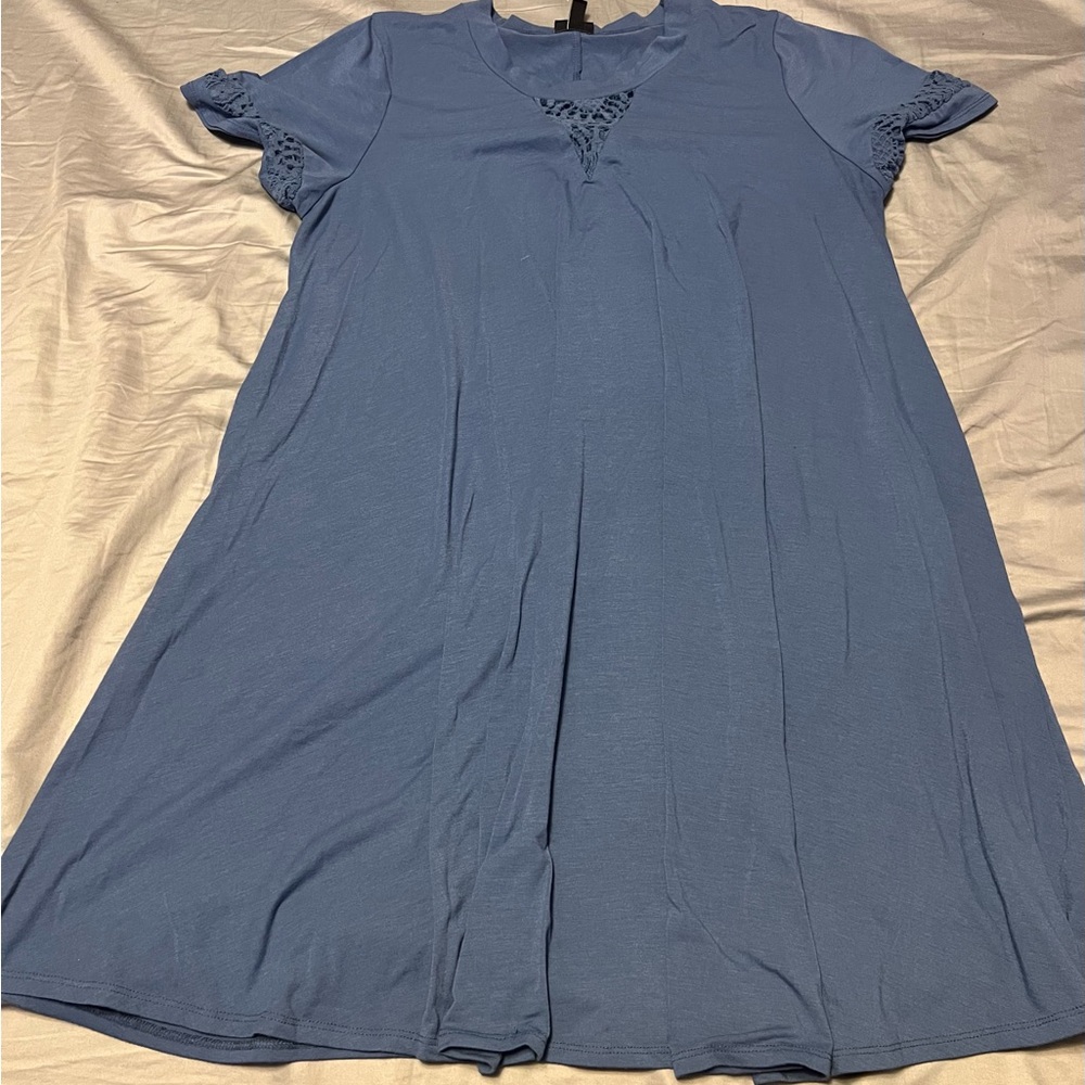 Torrid size 2 blue T-Shirt Style Dress